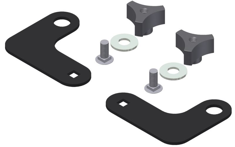 Jeep Wrangler JK Unlimited Mounting Kit - Tuffy Products - Alternate Bracket For Part 310 - Black - `07-`10